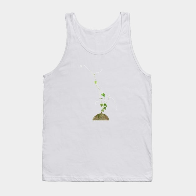 zen green climbing  leaf Tank Top by colorandcolor